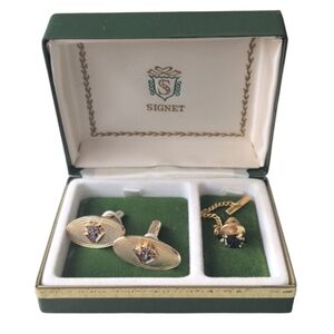 Vintage Men's Knights Of Columbus Cufflinks & Pin - Original Box
